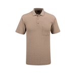 Erkek Polo Yaka Cepli Klasik Kalıp Tişört - 5117 (BEJ, L)