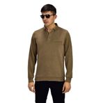 Erkek Polo Yaka Cepli Sweatshirt R6590 BGL-ST03195 BEJ M