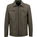Erkek Polo Yaka Çift Cepli Astarlı Mevsimlik Mont - A00001 (HAKİ, 3XL)