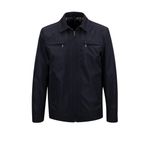 Erkek Polo Yaka Çift Cepli Astarlı Mevsimlik Mont - A00001 (LACİVERT, 3XL)