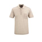 Erkek Polo Yaka Dijital Baskı Tişört - 5104 (BEJ, XL)