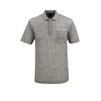 Erkek Polo Yaka Dijital Baskı Tişört - 5104 (GRİ, M)