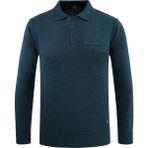 Erkek Polo Yaka Kazak Triko Cepli Çelik Örgü Klasik Kalıp - 5200F - Petrol - XL