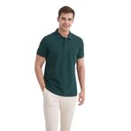 Erkek Polo Yaka Slim Fit Düz Pamuklu Tişört 4613 M HUNTER