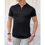 Erkek Polo Yaka T-Shirt - XL - Siyah