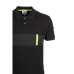 Erkek Polo Yaka Tişört Baskılı Siyah%100 Pamuk Slim Fit T-shirt NCS JEANS 1124 SİYAH S
