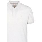 Erkek Polo Yaka Tişört Bej Dokulu%100 Pamuk Slim Fit Ribanalı Kol T-shirt NCS JEANS 1250 BEJ 2XL