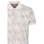Erkek Polo Yaka Tişört Bej Slim Fit Ribanalı Kol Pamuklu Baskılı T-shirt NCS JEANS 1251 BEJ L