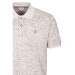 Erkek Polo Yaka Tişört Bej Slim Fit Ribanalı Kol Pamuklu Baskılı T-shirt NCS JEANS 1253 BEJ S