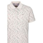 Erkek Polo Yaka Tişört Bej Slim Fit Ribanalı Kol Pamuklu Baskılı T-shirt NCS JEANS 1254 BEJ S