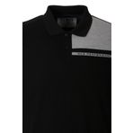 Erkek Polo Yaka Tişört Beyaz%100 Pamuk Slim Fit Ribanalı Kol T-shirt NCS JEANS 1164 SİYAH L