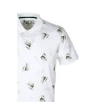 Erkek Polo Yaka Tişört Desenli Beyaz%100 Pamuk Slim Fit T-shirt NCS JEANS 1202 BEYAZ 3XL