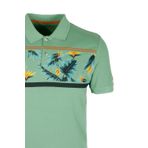 Erkek Polo Yaka Tişört Desenli Çağla%100 Pamuk Slim Fit T-shirt NCS JEANS 1179 ÇAĞLA M