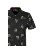 Erkek Polo Yaka Tişört Desenli Siyah%100 Pamuk Slim Fit T-shirt NCS JEANS 1202 SİYAH M