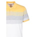 Erkek Polo Yaka Tişört Hardal Slim Fit Desenli%100 Pamuk T-shirt NCS JEANS 1249 HARDAL M