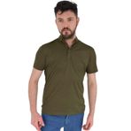 Erkek Polo Yaka Tişört R2180 BGL-ST02787 HAKİ XL
