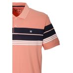 Erkek Polo Yaka Tişört%100 Pamuk Slim Fit Ribanalı Kol Çizgili T-shirt NCS JEANS 1167 SOMON S
