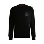 Erkek Porsche Logolu Pamuk Siyah Sweatshirt 50518625-001
