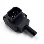 Erkek Power Soket - Kablo Tipi Seyyar Güç Fişi - 90 Derece