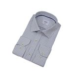 Erkek Puantiyeli Slim Fitt Uzun Kol Gömlek 2380 BGL-ST04375 GRİ S