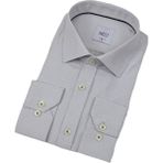 Erkek Puantiyeli Slim Fitt Uzun Kol Gömlek 2402 BGL-ST04385 - Gri