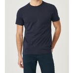 ERKEK RAHAT KALIP OVERSİZE KISA KOL YAZLIK DÜZ BASİC TEK RENK PENYE T-SHIRT, LACİVERT, M