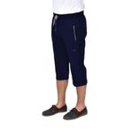Erkek Rahat Kesim Düz Paça Likralı Kumaş Kapri BGL-ST04615 LACİVERT S