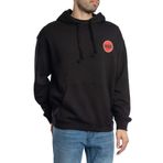Erkek Rahat Kesim Kapüşonlu Göğsü Logo Baskılı Uzun Kollu Siyah Sweatshirt 50530658-001