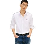 Erkek Regular Fit Bayrak Logo İşlemeli Uzun Kollu Lacivert Gömlek MW0MW41769-DCC