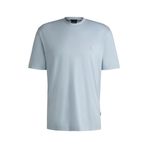 Erkek Regular Fit Bisiklet Yaka Marka Logolu Mavi T-Shirt 50520298-454
