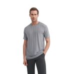 Erkek Regular Fit Bisiklet Yaka Tişört 4203 M GRİ