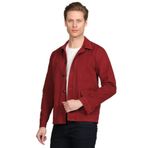 Erkek Regular Fit Düğmeli Gabardin Spor Gömlek Ceket BORDO XL