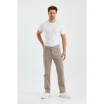 Erkek Regular Fit Geniş Paça Yüksek Bel Casual Kot Pantolon - Ekru - 38