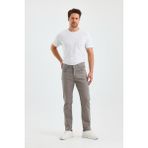 Erkek Regular Fit Geniş Paça Yüksek Bel Casual Kot Pantolon - Gri - 42
