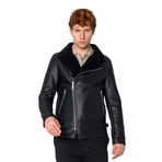 Erkek Regular Fıt İçi Yünlü Fermuar Detaylı Mont SİYAH 3XL