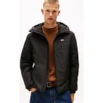 Erkek Regular Fit Kapüşonlu Dolgulu Mont - Siyah
