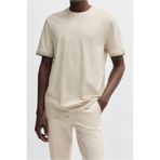 Erkek regular fit Kısa Kollu Düz Bisiklet Yaka Bej T-Shirt 50501097-131