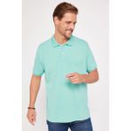 Erkek Regular Fit Klasik Kesim %100 Pamuk Düz Pike Mint Polo Yaka Tişört