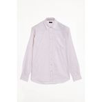 Erkek Regular Fit Klasik Kesim Oversize %100 Pamuk Keten Doku Bej Gömlek