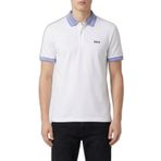 Erkek Regular Fit Logo Baskılı Kısa Kollu Pamuklu Beyaz Polo Yaka T-Shirt 50559369-100