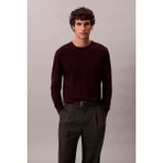 Erkek Regular Fit Merinos Yünü Triko Kazak - Koyu Bordo - XL