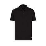 Erkek Regular Fit Omuzları Şerit Çizgili Pamuklu Jarse Kısa Kollu Siyah Polo Yaka T-Shirt 7M000139 AF10375-UC001
