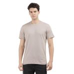 Erkek Regular Fit Pamuklu Bisiklet Yaka Kısa Kollu Gri T-Shirt J30J326159-PCF