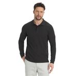 Erkek Regular Fit Polo Yaka Basic Sweatshirt Damla Örğülü Kahverengi XL