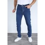 Erkek Regular Fit Rahat Kesim Esnek Likralı Denim Jeans Kot Pantolon - Mavi - 32