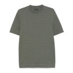 Erkek Regular Fit Saf Pamuklu Jakarlı Kısa Kollu Yeşil T-Shirt EM001289 AF10762-F8107