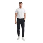 Erkek Regular Fit Süet Eşofman Altı SİYAH XL