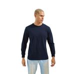 Erkek Regular Fit Uzun Kol Lacivert T-Shirt C3T1N5 LACİVERT XL