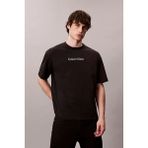 Erkek Regular Fit Yazı Baskılı Pamuklu T-Shirt - Siyah - XL