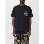 Erkek Regular Fit Yuvarlak Yakalı Cep Detaylı Arkası Grafik Baskılı Kısa Kollu Siyah-Altın T-Shirt 78GAH6RBJS462-G89